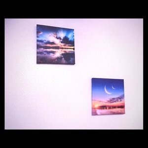 4 canvas sunset photos